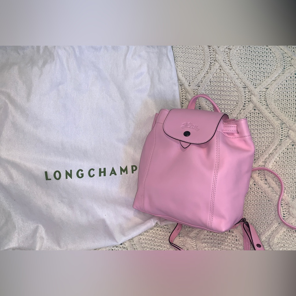 Longchamp Pink Le Pilage Cuir Backpack